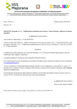 Decreto di pubblicazione