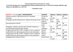 gruppo A - Istituto Universitario Suor Orsola Benincasa