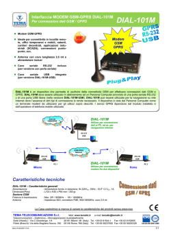 DIAL-101M - Tema Telecomunicazioni