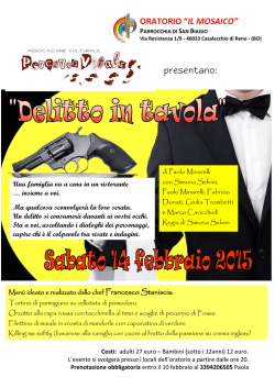 Speciale: Cena con delitto!