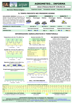 AGROMETEO&hellip; INFORMA