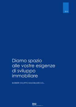 Brochure BSI - Barbieri Sviluppo Immobiliare