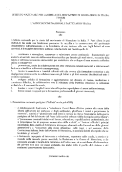 Convenzione fra ANPI e Istituti Storici della Resistenza