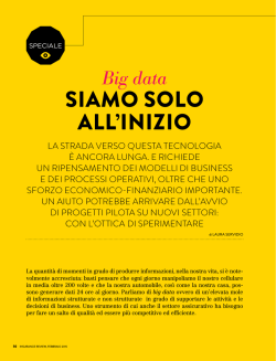 Big Data: siamo solo all`inizio