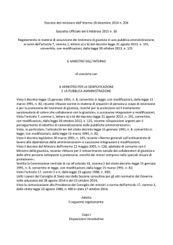 pdf Il Dm Interno n. 204/2014 - Enti Locali