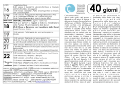 40giorni - NOTIZIARIO del Comune di Berbenno