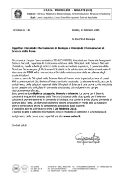 149 circ (Olimpiadi delle Scienze naturali)