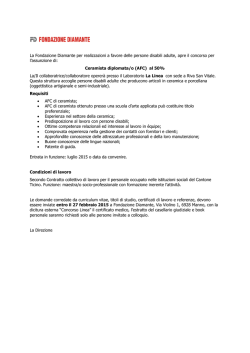 La Fondazione Diamante per realizzazioni a favore delle persone