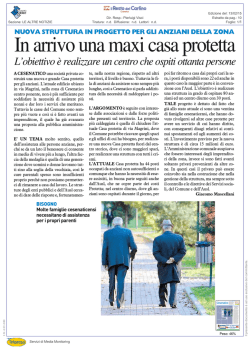 Tiratura: nd Diffusione: nd Lettori: nd Dir. Resp.: Pierluigi Visci