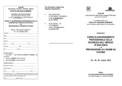 Locandina corso Roma 23.03-25.03