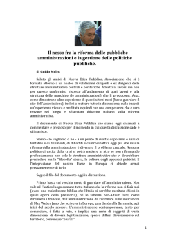 Guido Melis – riforma Pa e politiche pubbliche