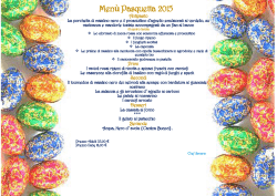 Men&ugrave;Pasquetta 2015 - Antica Stazione Ferroviaria