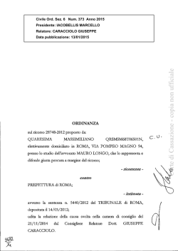 Corte di Cassazione, Ordinanza n. 373 del 13