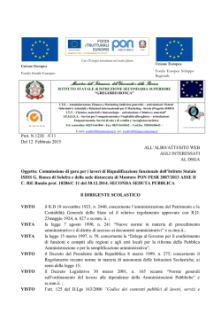Seconda seduta pubblica - commissione di gara
