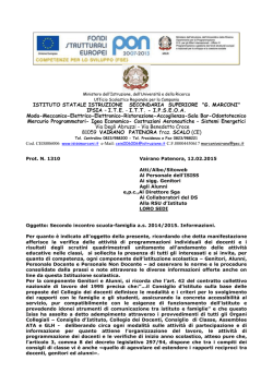 leggi tutto - Benvenuto nel sito dell`ISISS "G. Marconi" di Vairano Scalo