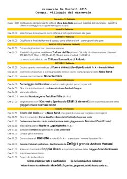 carnevale Re Bordell 2015 Osogna, villaggio del carnevale