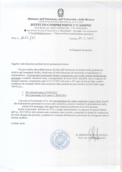 n. 1167/b7 del 10 febbraio 2015