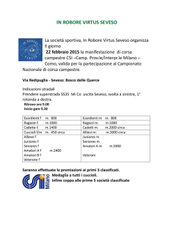 22 febbraio Seveso corsa campestre programma - Atletica