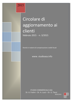 febbraio 3/2015 - compensazioni