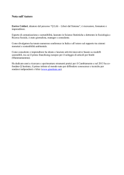 Nota sull`Autore Enrico Caldari
