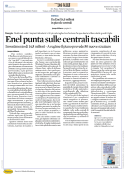 Piccolo idroelettrico avanti tutta, ma senza sovracanoni