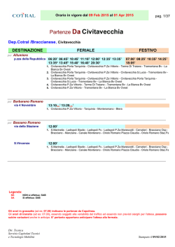 Partenze Da Civitavecchia