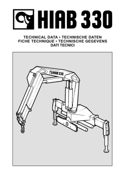 TECHNICAL DATA &bull; TECHNISCHE DATEN FICHE TECHNIQUE
