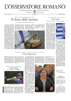 L`OSSERVATORE ROMANO