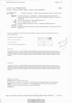 Richiesta nominativi docenti disponibili Esami di Stato a.s. 2014.15