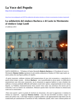 Salva in PDF - La Voce del Popolo