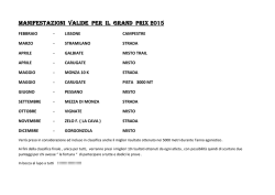 Calendario Gran Prix 2015