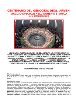 programma - Associazione Italia Armenia