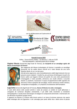 Archeologia in Rosa 2015