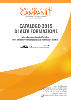 Catalogo generale - Formazione e Nutrizione