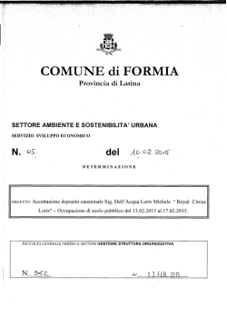 COMUNE di FORMI A