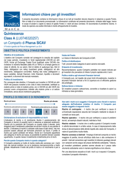 Key Investor Information: LU0746320257