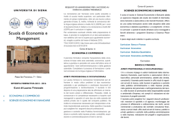 Brochure informativa - Scuola di Economia e Management