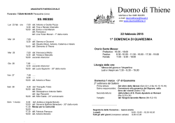 Foglietto - Duomo di Thiene
