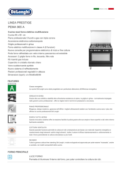 linea prestige pema 965 a - De` Longhi Cookers Forni Piani Cappe
