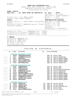 ordine di partenza