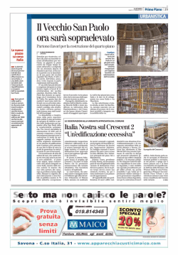 Il Vecchio San Paolo ora sar&agrave; sopraelevato