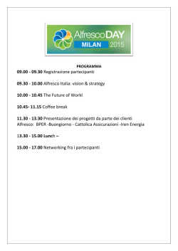 Programma - CAST GROUP