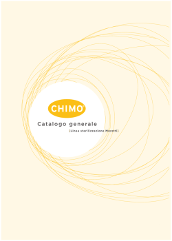 CHIMO – Linea Sterilizzazione Moretti