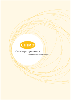 CHIMO &ndash; Linea Sterilizzazione Moretti