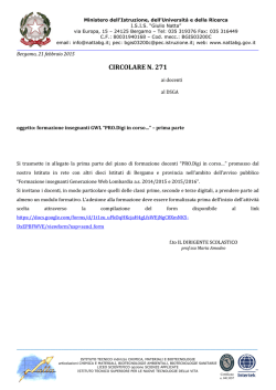 circolare n. 271 - I.S.I.S. "Giulio Natta"
