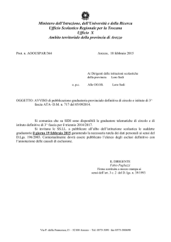 nota n. 364 del 18/02/2015