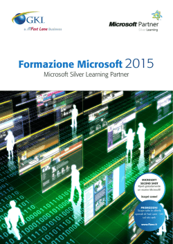 Formazione Microsoft 2015
