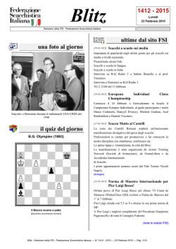 Blitz - Federazione Scacchistica Italiana