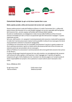 Comunicato Stampa INAIL SuperAbile presidio in Prefettura