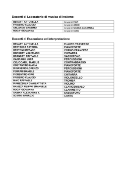 Docenti discipline musicali